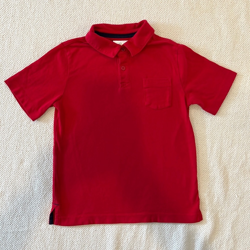 Hanna Anderson Boys Red Polo Shirt